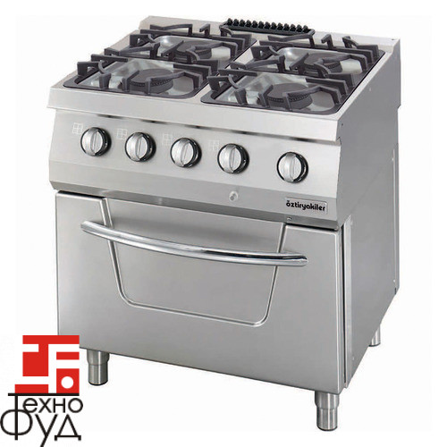 ПЛИТА ГАЗОВАЯ 4х конфорочная С ЭЛЕКТРИЧЕСКИМ ДУХОВЫМ ШКАФОМ OSOGEF 8070 L 