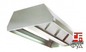 Зонт витяжний острівний Техно-2 1700х1500х400