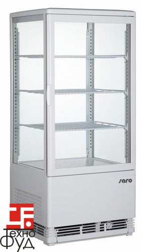 Шкаф витрина холодильная SARO SC 80 white and black	