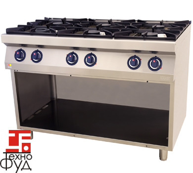 Плита газовая профессиональная PST67/P Kogast 